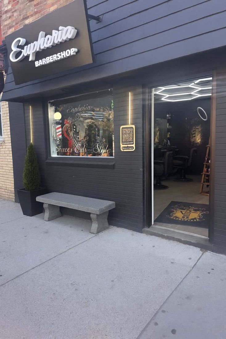 Euphoria Barbershop storefront — Cambridge MA