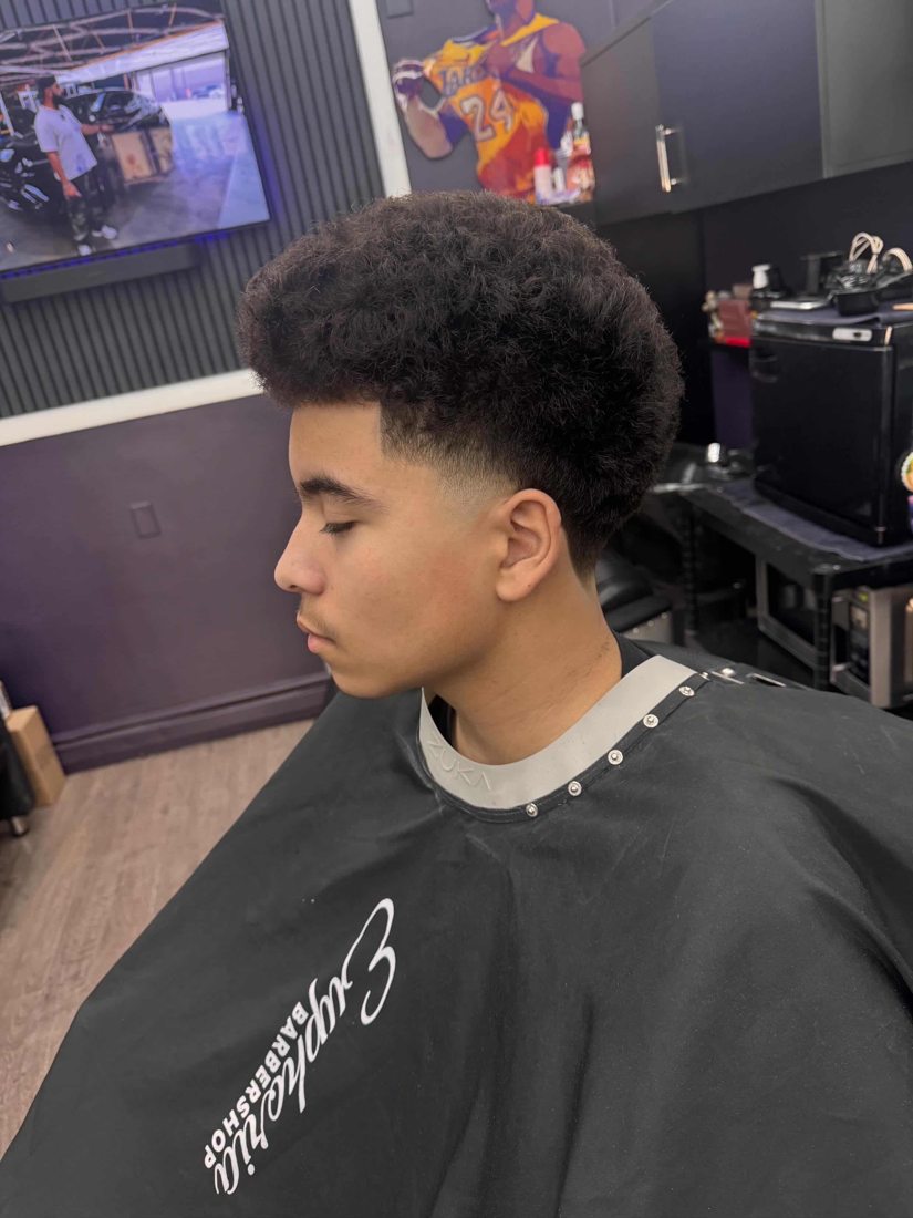 Clean fade at Euphoria Barbershop